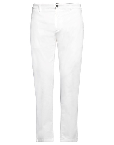DEPARTMENT 5 Casual trouser White 55% Cotton, 42% Lycra®, 3% Elastane