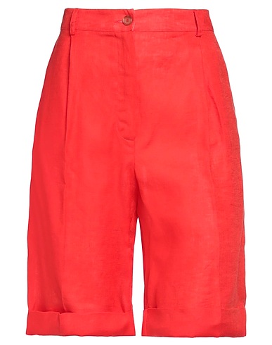 KITON Shorts & Bermuda Red 100% Linen