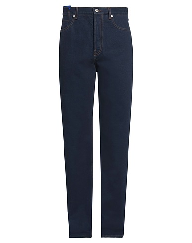 BURBERRY Pantalon en jean Bleu 100% Coton, Cuir de veau