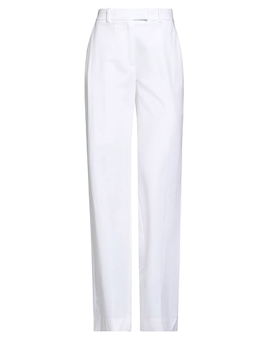 ELEVENTY Casual trouser BIANCO 50% Cotton, 48% Lyocell, 2% Elastane