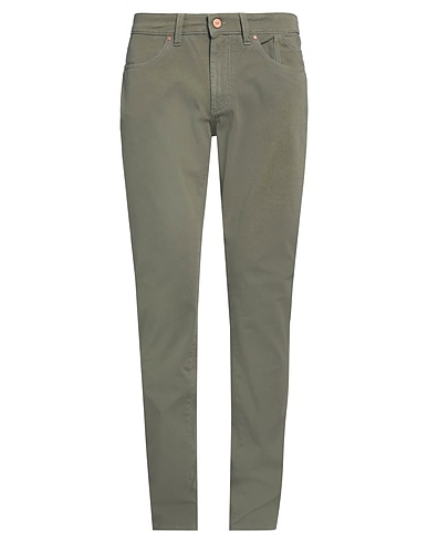 JECKERSON Casual trouser Military green 97% Cotton, 3% Elastane