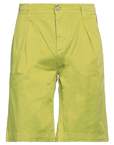 JECKERSON Shorts & Bermuda Lime green 98% Cotton, 2% Elastane
