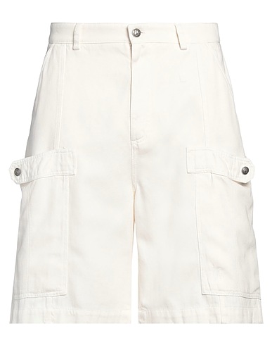 PALM ANGELS Shorts & Bermuda Ivory 60% Lyocell, 40% Cotton, Polyester