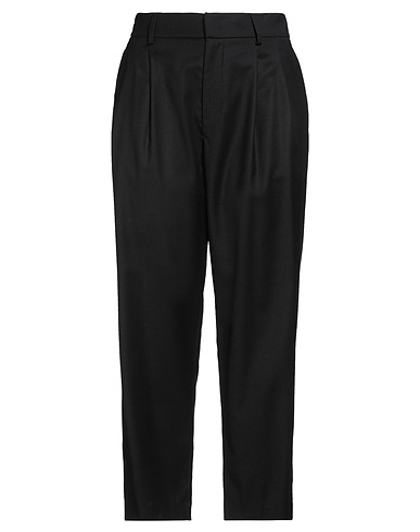DONDUP Pantalone Nero 99% Lana Vergine, 1% Elastan