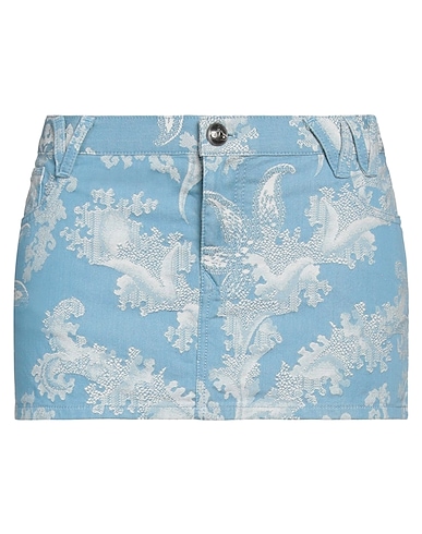 VIVIENNE WESTWOOD Mini skirt Pastel blue 100% Cotton