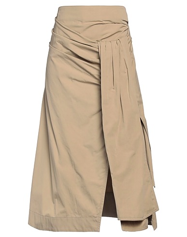 BOTTEGA VENETA Midi skirt Sand 72% Cotton, 20% Viscose, 8% Polyester