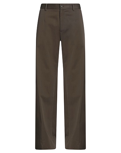 DOLCE&GABBANA Casual trouser Dark brown 100% Cotton