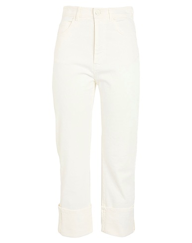 MAX MARA Pantaloni jeans Avorio 99% Cotone, 1% Elastan