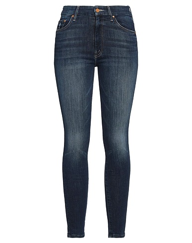 MOTHER Denim trousers Blue 94% Cotton, 5% Polyester, 1% Elastane