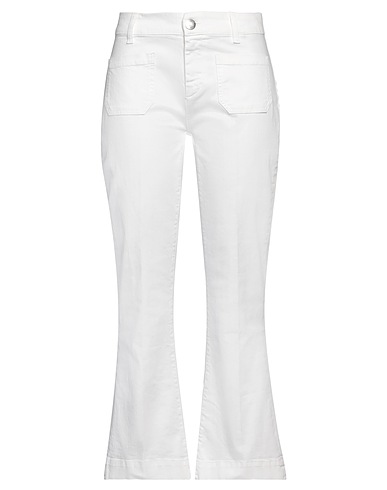 SEAFARER Bootcut Jeans White 98% Cotton, 2% Elastane