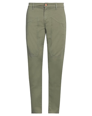 JECKERSON Pantalone Verde militare 97% Cotone, 3% Elastan
