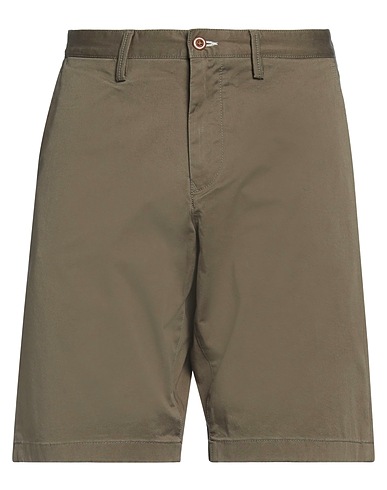 GANT Shorts & Bermuda Military green 61% Organic cotton, 37% Cotton, 2% Elastane