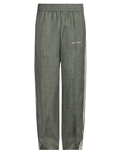 PALM ANGELS Casual pants Sage green 100% Linen, Cotton, Polyester