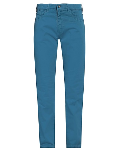 BARBOUR Casual trouser Deep teal 98% Cotton, 2% Elastane