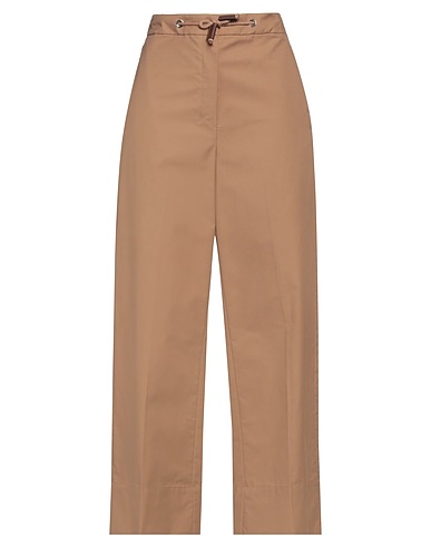 'S MAX MARA パンツ カーキ コットン 66% / ポリエステル 34%