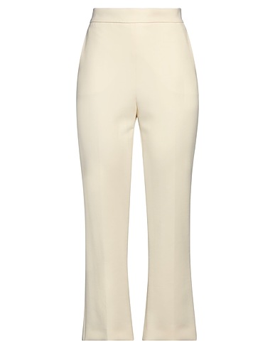 MAX MARA Casual pants Cream 96% Virgin Wool, 4% Elastane