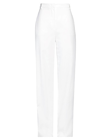 MAX MARA STUDIO Casual trouser White 100% Cotton