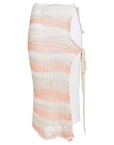 SPORTMAX Midi skirt Ivory 100% Cotton, Polyamide