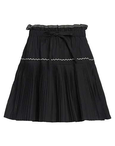 ULLA JOHNSON Mini skirt Black 100% Cotton