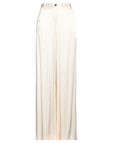 I LOVE MP Casual trouser Cream 100% Viscose
