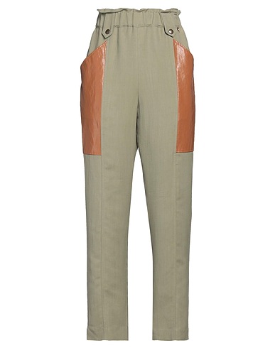 TWINSET Hosen Militärgrün 73% Viskose, 27% Leinen, Polyester, Baumwolle, Andere Fasern