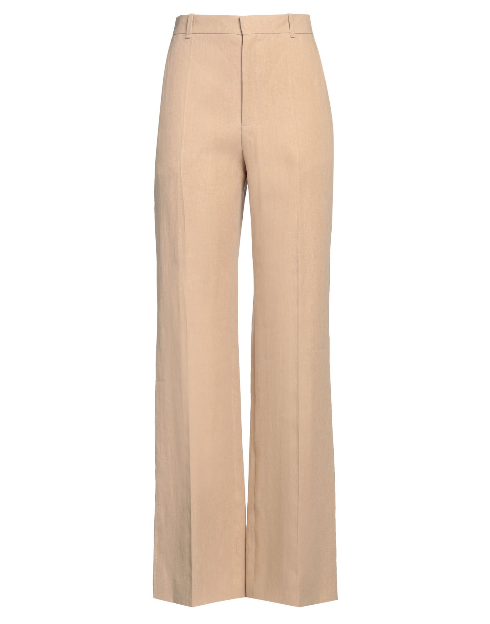 VIP【関税送料無料】希少 CHLOE DARK BEIGE WOOL PANTS Chloe Wool Twill Trouser in Pearl Beige | FWRD