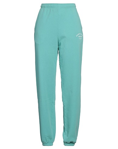 SPORTY & RICH Hosen Säuregrün 100% Baumwolle