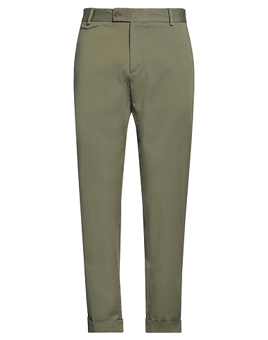 MESSAGERIE Pantalone Verde militare 97% Cotone, 3% Elastan