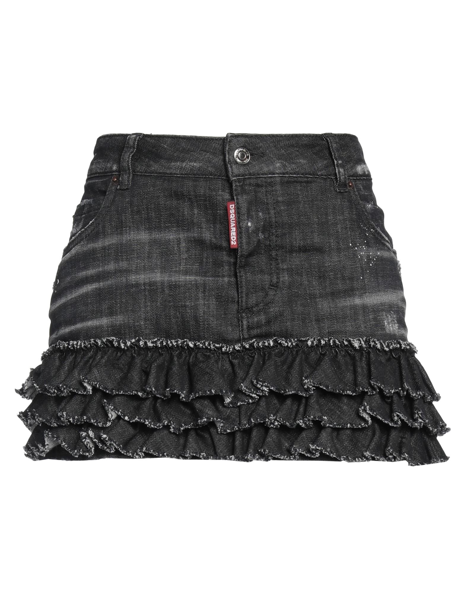 【送料&関税込】Dsquared2 Stretch Denim Skirt Dsquared2 - Denim skirt black - The Corner