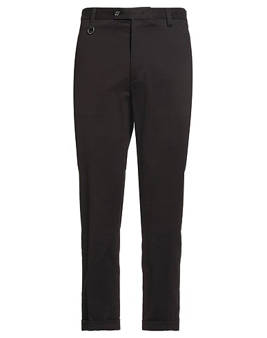 PAOLO PECORA Pantalone Nero 98% Cotone, 2% Elastan