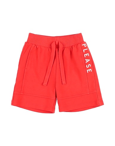 PLEASE Shorts & Bermuda Red 100% Cotton