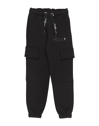 M.C.U. MARCO CASSESE UNION Casual trouser Black 100% Cotton, Swarovski® Crystal
