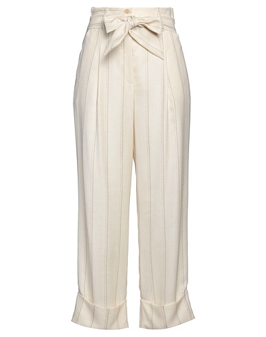 BARBA Napoli ボトムス アイボリー ウール 68% / シルク 18% / リネン 14%