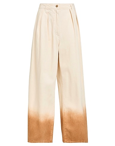 ALANUI Denim pants Ivory 100% Cotton