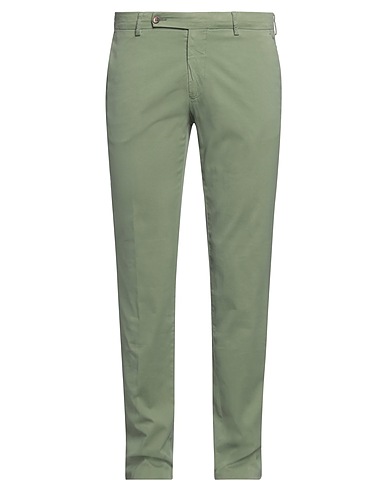 BERWICH Pantalone Verde militare 88% Cotone, 10% Seta, 2% Elastan