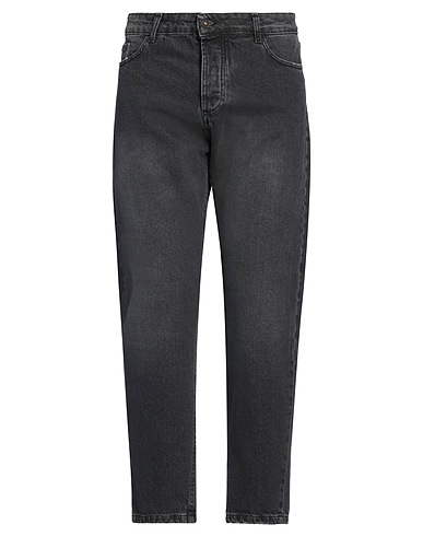 STILOSOPHY Denim trousers Black 100% Cotton