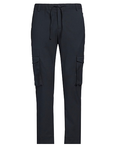 GREY DANIELE ALESSANDRINI Pantalone Blu notte 64% Poliestere, 34% Viscosa, 2% Elastan