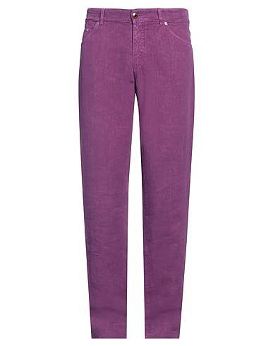ETRO Casual trouser Mauve 100% Linen