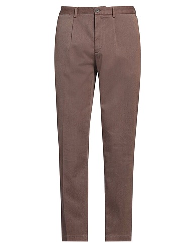 DEVORE INCIPIT Pantalone Marrone 74% Cotone, 24% Poliestere, 2% Elastan