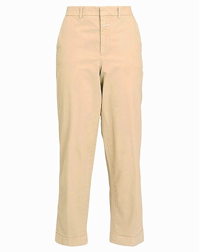 CLOSED Hosen Beige 63% Organische Baumwolle, 35% Baumwolle, 2% Elastan