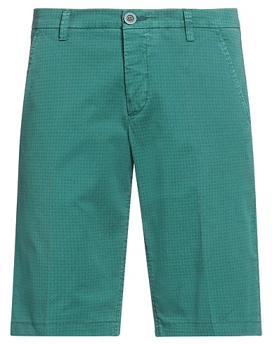 NO LAB Shorts & Bermuda Deep teal 97% Cotton, 3% Elastane