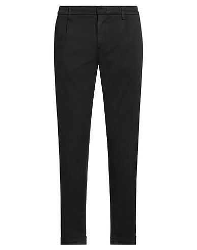 RE_HASH Casual trouser Black 55% Cotton, 42% Lyocell, 3% Elastane