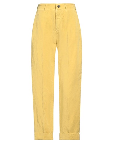 BERWICH Pantalone Giallo 54% Lyocell, 46% Lino