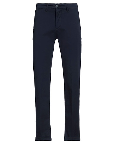 RE_HASH Casual pants Navy 97% Cotton, 3% Elastane