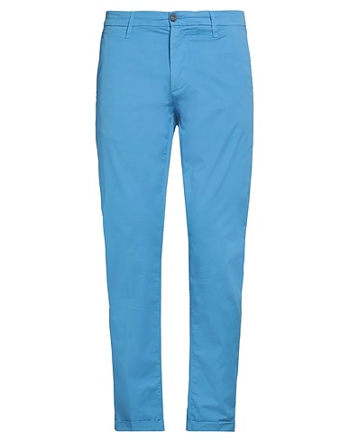 RE_HASH Casual pants Light blue 97% Cotton, 3% Elastane