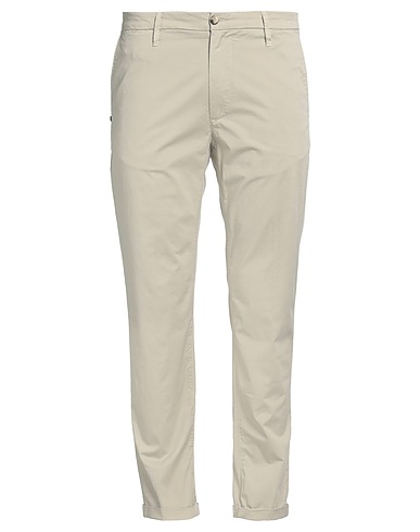 RE_HASH Casual pants Beige 97% Cotton, 3% Elastane