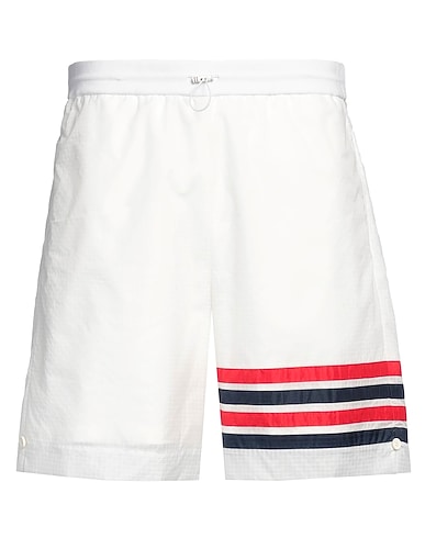 THOM BROWNE Shorts et Bermudas BIANCO 100% Polyamide, Coton, Polyuréthane