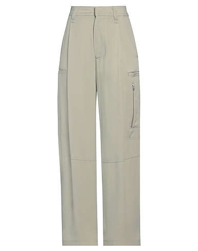 AMI ALEXANDRE MATTIUSSI Casual trouser Sage green 73% Acetate, 27% Viscose