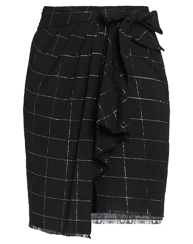 NUE 19.04 Mini skirt Black 97% Cotton, 3% Lurex®