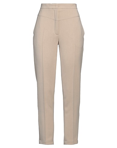 AKRIS Casual trouser Beige 63% Polyester, 27% Viscose, 7% Cotton, 3% Elastane